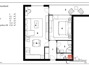 Pronájem bytu 2+kk, Pardubice - Zelené Předměstí, Boženy Vikové-Kunětické, 58 m2