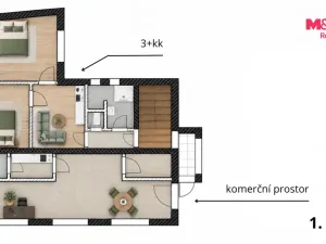 Prodej rodinného domu, Otrokovice - Kvítkovice, tř. Osvobození, 422 m2