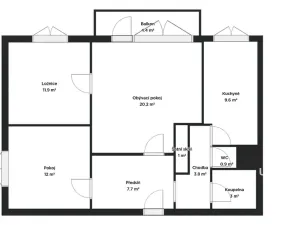 Prodej bytu 3+1, Brno - Nový Lískovec, Svážná, 75 m2