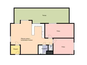 Pronájem bytu 3+kk, Praha - Vinoř, Bohdanečská, 71 m2