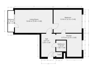 Pronájem bytu 2+1, Praha - Břevnov, Čílova, 45 m2