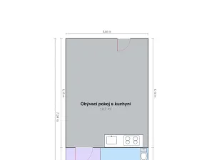 Pronájem bytu 1+kk, Lanškroun - Žichlínské Předměstí, Na Slovanech, 29 m2