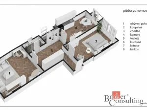 Pronájem bytu 2+1, Praha - Vinohrady, Boleslavská, 72 m2
