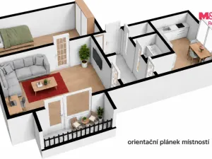 Pronájem bytu 2+1, Ledeč nad Sázavou, Na Rámech, 53 m2