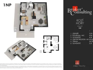 Prodej rodinného domu, Nový Knín - Kozí Hory, 239 m2