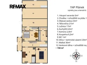 Prodej rodinného domu, Stachy, 158 m2