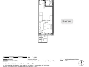 Prodej bytu 1+kk, Praha - Střížkov, Zakšínská, 29 m2
