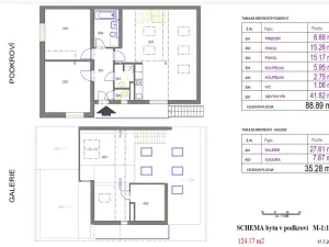 Pronájem bytu 3+kk, Praha, Na pahorku, 89 m2