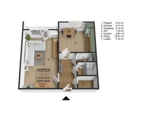 Prodej bytu 1+1, Trutnov - Horní Staré Město, Dlouhá, 40 m2