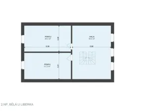 Prodej chalupy, Liberk - Bělá, 143 m2
