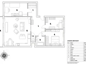 Prodej bytu 4+kk, Praha - Bohnice, Kostřínská, 103 m2