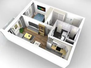 Pronájem bytu 2+kk, Praha - Hostivař, Arnošta Staňka, 45 m2