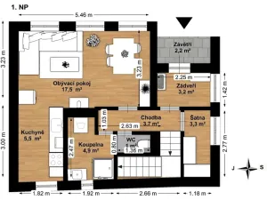 Prodej rodinného domu, Ostředek, 86 m2