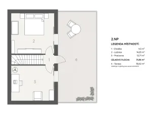 Prodej rodinného domu, Zlín, Příkrá, 124 m2