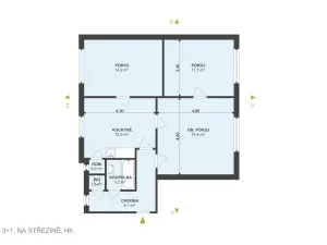 Prodej bytu 3+1, Hradec Králové, Na Střezině, 72 m2