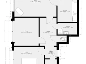 Pronájem bytu 3+1, Brno - Štýřice, Pšeník, 68 m2
