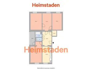Pronájem bytu 4+1, Ostrava - Poruba, Komenského, 92 m2