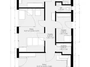 Pronájem bytu 4+kk, Kyjov - Bohuslavice, 96 m2