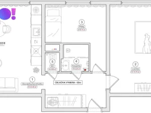 Prodej bytu 3+kk, Ostrava, Volgogradská, 52 m2
