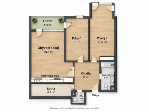 Prodej bytu 3+kk, Praha - Smíchov, Švédská, 105 m2