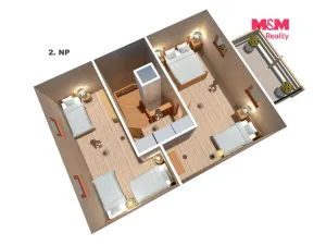 Prodej rodinného domu, Střížovice, 65 m2