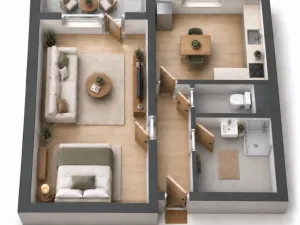 Pronájem bytu 1+1, Havlíčkův Brod, Na Spravedlnosti, 44 m2