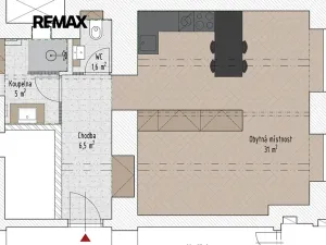 Pronájem bytu 1+kk, Praha - Vršovice, Holandská, 45 m2