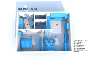 Prodej bytu 2+kk, Nymburk, Růžová, 32 m2