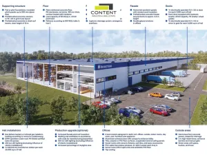Pronájem výrobních prostor, Olomouc - Řepčín, 12900 m2
