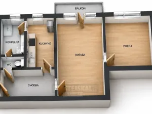 Prodej bytu 2+1, České Budějovice - České Budějovice 7, L. M. Pařízka, 50 m2