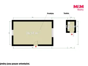 Pronájem obchodního prostoru, Kralovice, Masarykovo nám., 38 m2