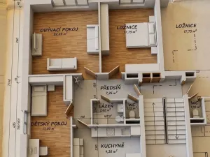 Prodej bytu 3+1, Nalžovské Hory - Ústaleč, 73 m2