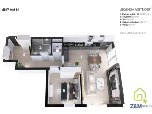 Prodej bytu 2+kk, Sokolov, 60 m2
