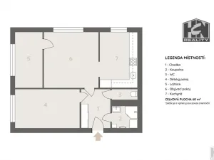 Prodej bytu 3+1, Jablonec nad Nisou, Jizerská, 60 m2