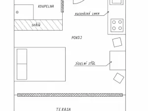 Prodej bytu 1+kk, Přelouč, B. Němcové, 32 m2