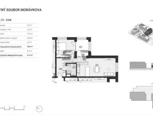 Prodej bytu 2+kk, Vyškov, Morávkova, 58 m2