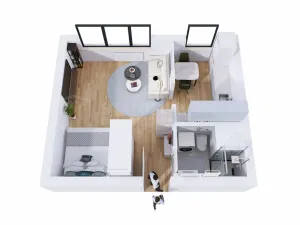 Pronájem bytu 1+1, Olomouc - Lazce, Na Letné, 32 m2