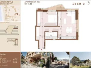 Prodej bytu 2+kk, Shengjin, Albánie, 39 m2