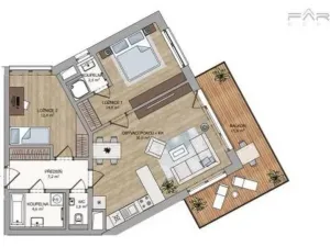 Prodej bytu 3+kk, Praha - Košíře, Naskové, 95 m2