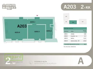 Pronájem bytu 2+kk, Velké Přílepy, Pražská, 46 m2