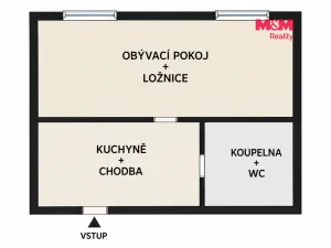 Prodej bytu 1+1, Kojetín - Kojetín I-Město, Polní, 27 m2