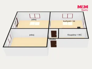 Pronájem bytu 3+kk, Kostelec nad Orlicí, Pelclova, 80 m2