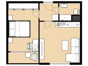 Pronájem bytu 2+kk, Česká Lípa, Hradecká, 40 m2