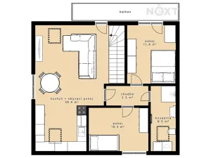 Pronájem bytu 3+kk, Vráto, Na Pěšině, 76 m2