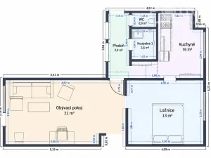 Prodej bytu 2+1, Adamov, Komenského, 55 m2