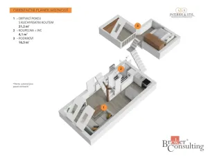 Pronájem bytu 1+kk, Praha - Nové Město, Vladislavova, 26 m2