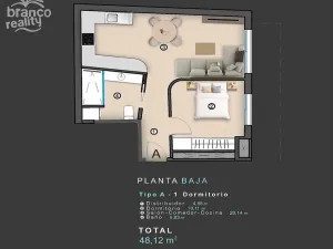 Prodej bytu 2+kk, Torrevieja, Alicante, Španělsko, 48 m2