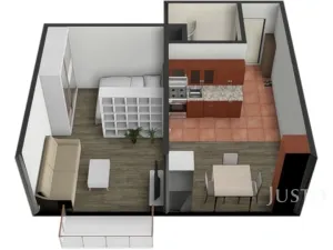 Pronájem bytu 1+1, Písek - Budějovické Předměstí, třída Přátelství, 38 m2