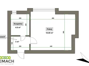 Pronájem bytu 1+kk, Uherské Hradiště, Na Stavidle, 27 m2