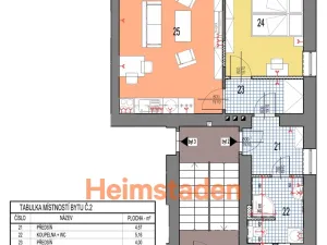Pronájem bytu 2+kk, Ostrava - Kunčičky, Výhradní, 44 m2